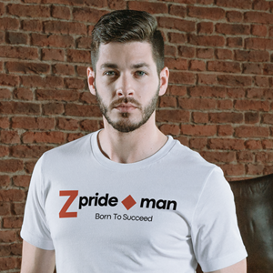 Zpride Men’s Regular Fit T-Shirt | 180 GSM Cotton | “Born To Succeed” Motivational Print