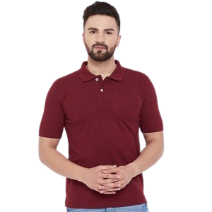 Cotton Blend Solid Half Sleeves Polo T-Shirt