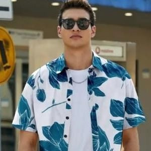 Men's Printed Half Sleeves Regular Collar Casual Shirt