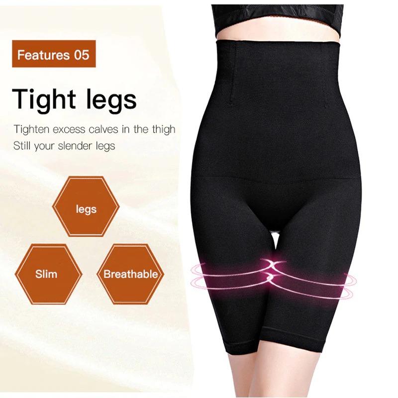 4-in-1 Shaper - Quick Slim Shape Wear Tummy, Back, Thighs, Hips - Black/Efffective Seamless Tummy Tucker